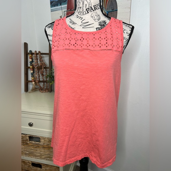 St. John's Bay Tops - St John’s Bay Lace Sleeveless Top